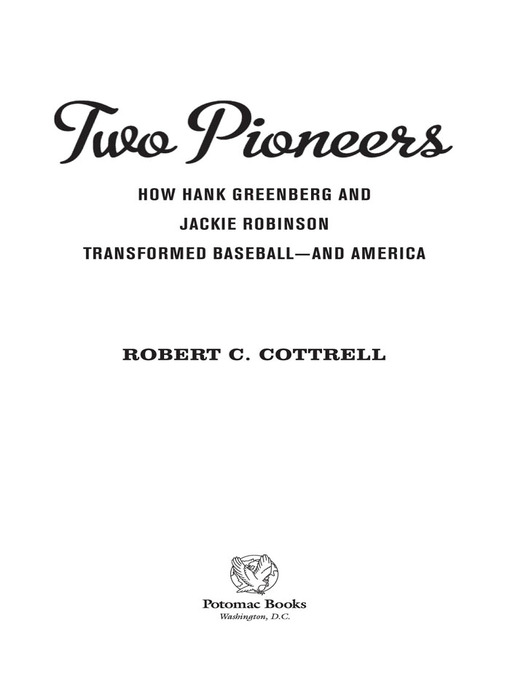 Title details for Two Pioneers by Robert C. Cottrell - Available